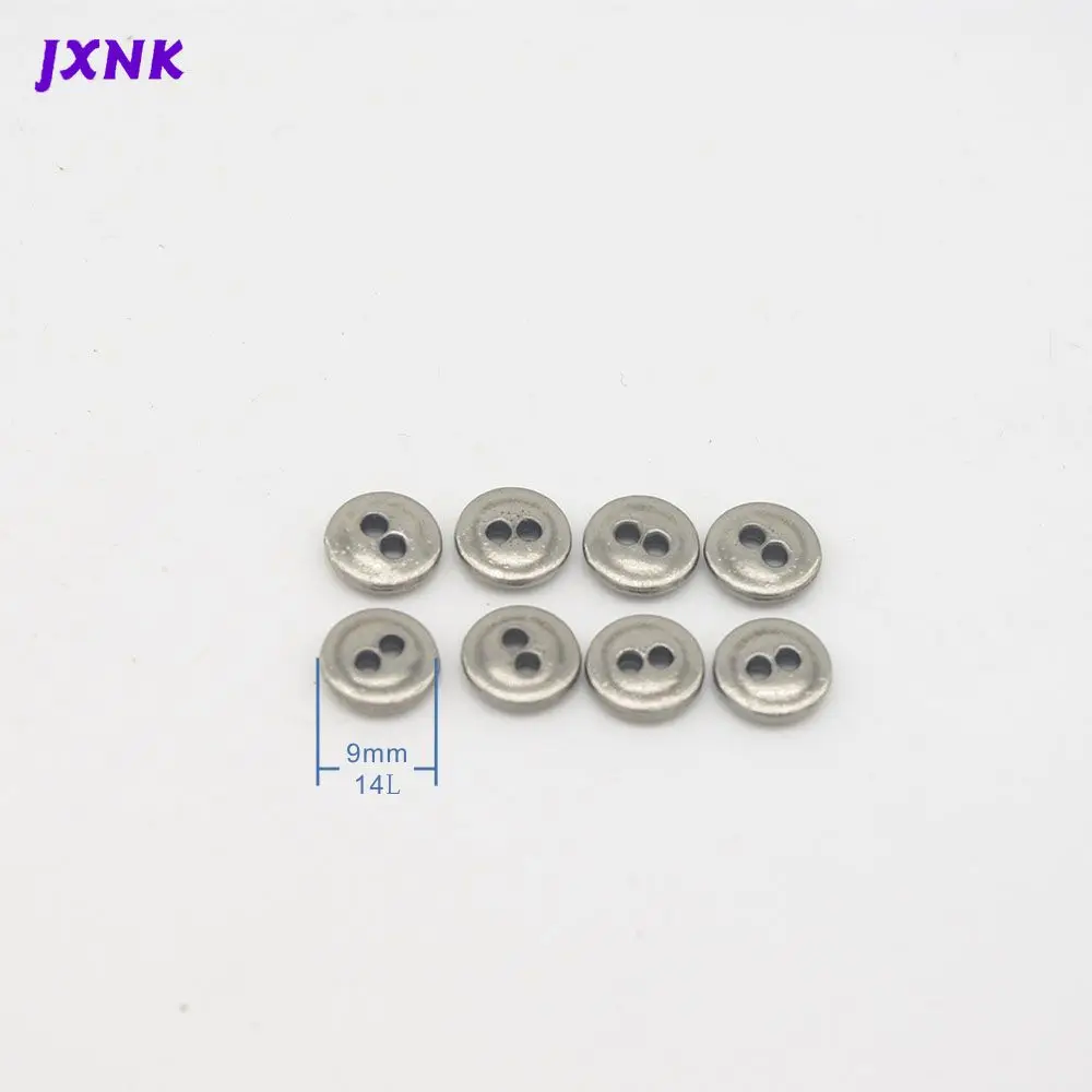 Пуговицы ручной работы 20 шт./лот 2 отверстия металлические пуговицы для рукоделия