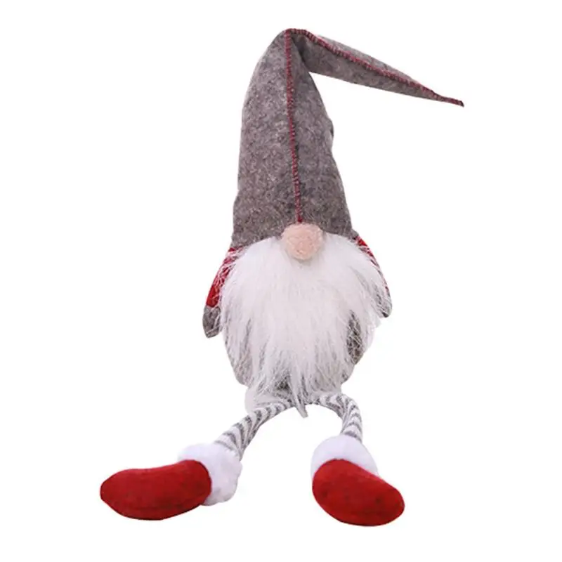06 27 33 44 см Natal Gnome Рождественский эльф Noel шведский сидящий длинноногий год подарки рождественские украшения для дома - Цвет: 06