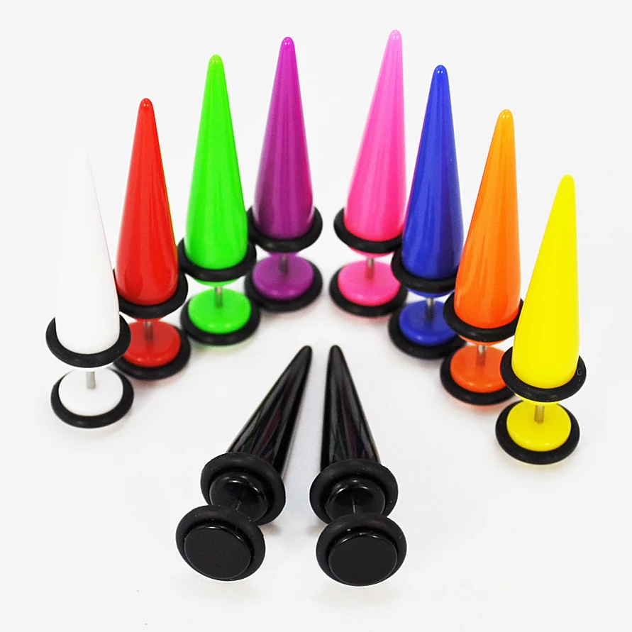 Боди ювелирные изделия много поддельных ушей 8 мм полные однотонные смешанные