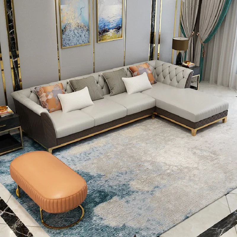 Диван для гостиной современный диван 7 местный индивидуальный кожаный