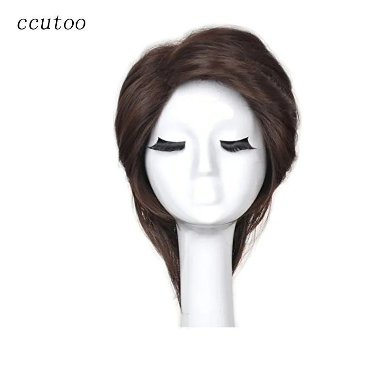 Ccutoo 12 &quotкоричневый короткий пушистый лохматый слоистый стиль Синтетический