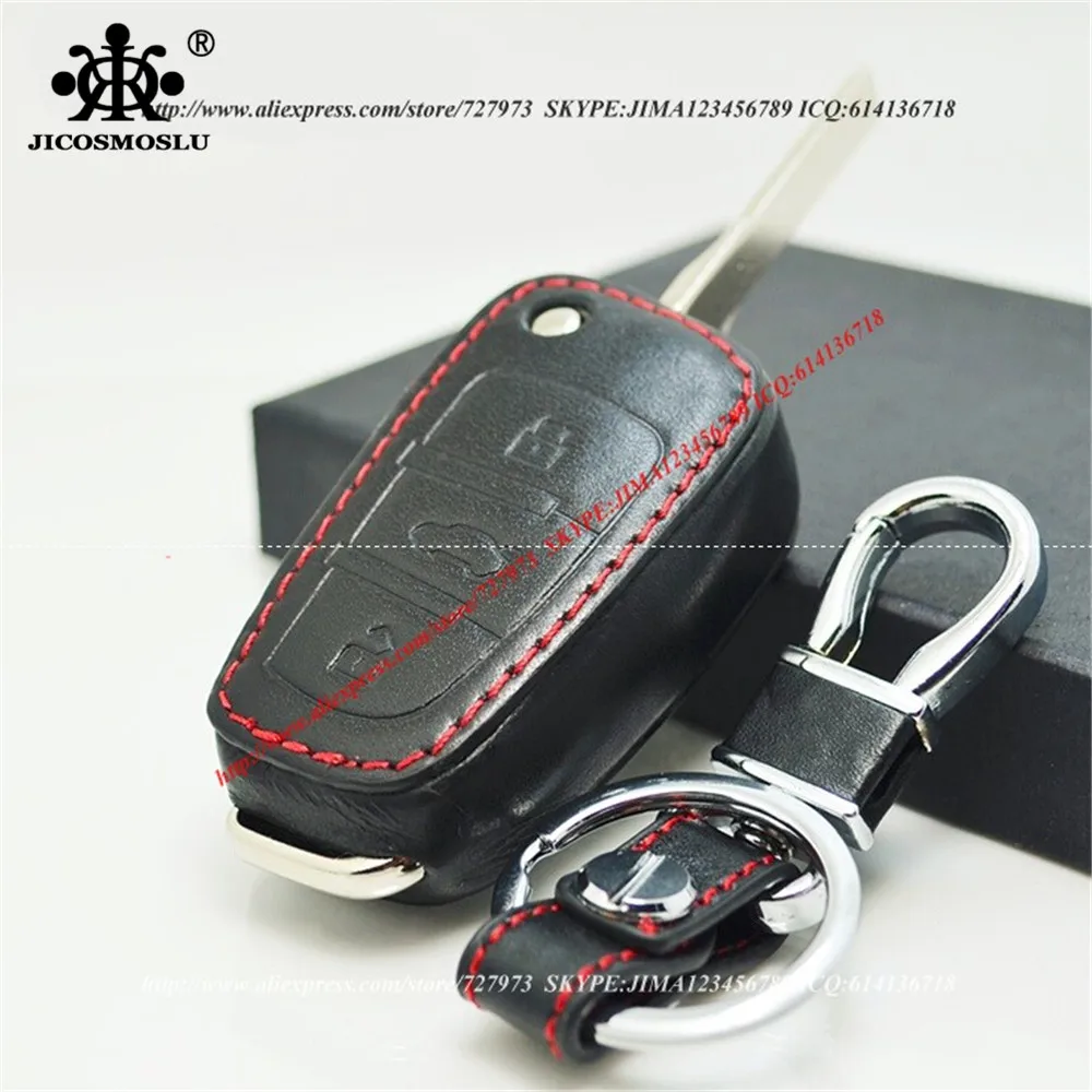 JICOSMOSLU: высококачественный чехол для автомобильного ключа из 100% воловьей кожи AUDI