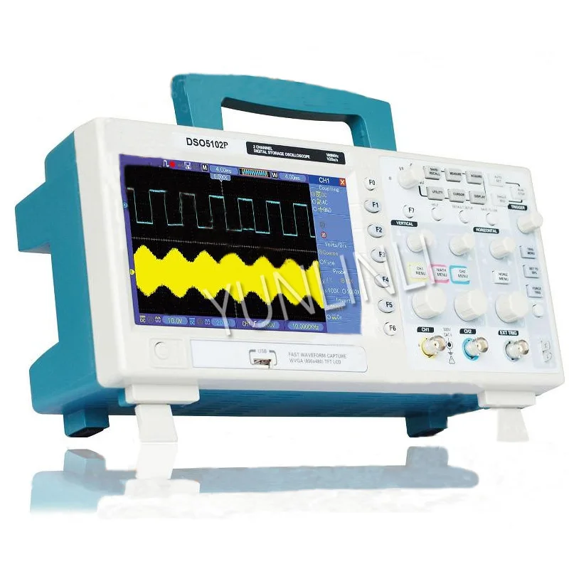 

Digital Oscilloscope Portable 100MHz 2Channels 1GSa/s Record Length 40K USB Osciloscopio Handheld Oscilloscopes DS05102P
