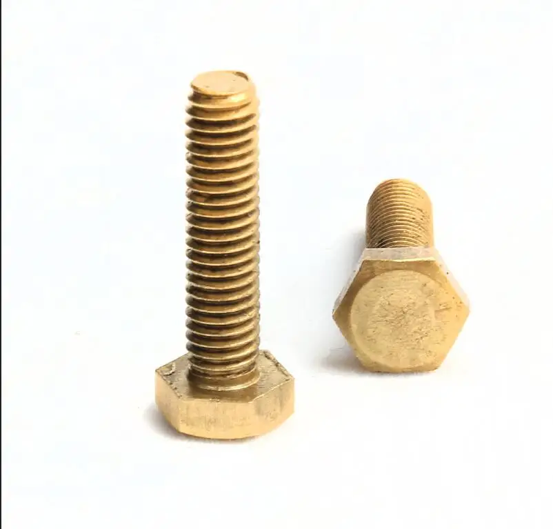 Бесплатная доставка 5 шт. медных шестигранных головок винтовых винтов M10 * 20 25 30 35 40