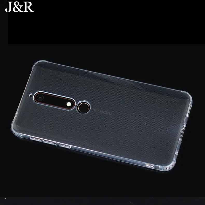 J &amp R для Nokia 6 2018 чехол 1 силиконовый мягкий ТПУ задняя крышка TA-1068 TA-1050 TA-1043 TA-1045