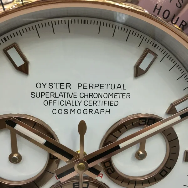 Высокое качество оптовая цена роскошные цвета розового золота часы настенные