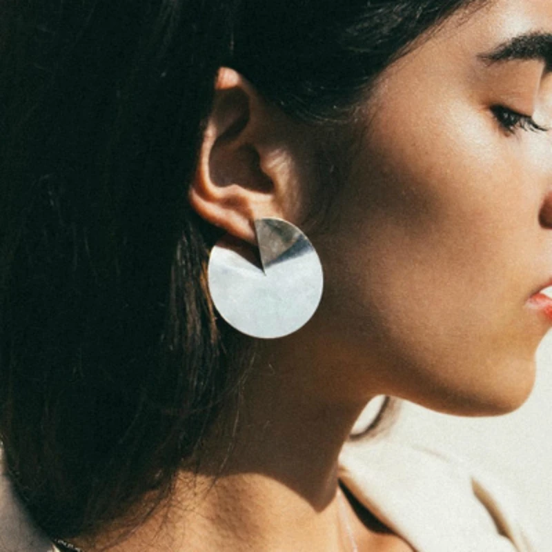 Женские блестящие круглые серьги гвоздики Brincos простые ювелирные украшения для