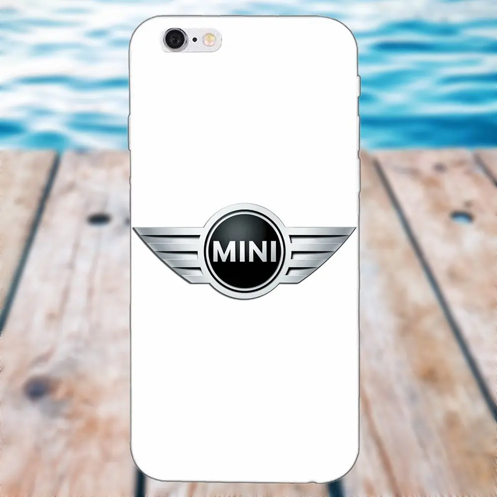 Мини Cooper черные красные вдохновленные мягкие чехлы обложки для Apple iPhone 4 4s 5 5C SE 6 6 S 7 8 Plus X Galaxy большое ядро II Prime Alpha - Цвет: as picture