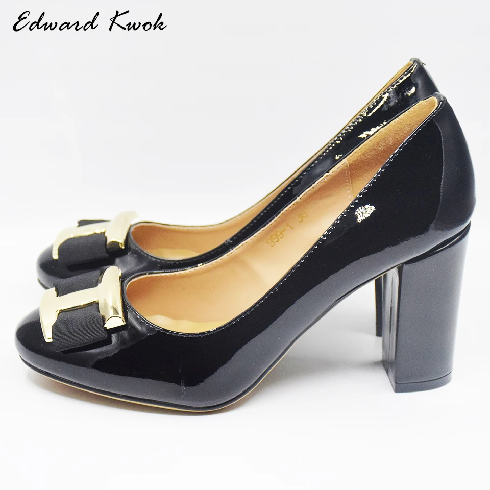 Женские туфли лодочки из натуральной кожи на высоком каблуке брендовые