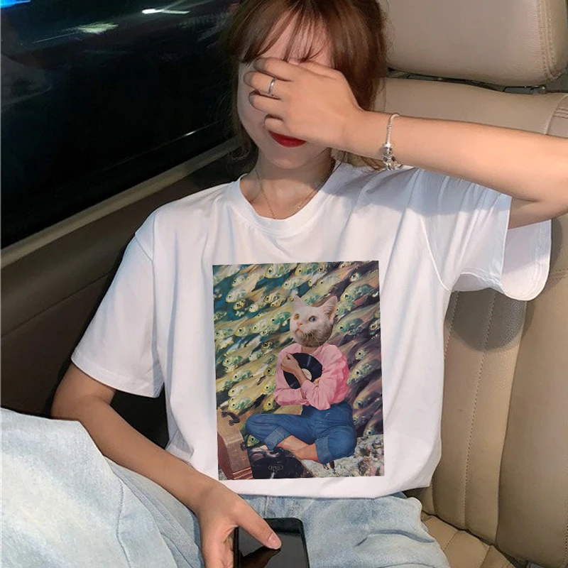 Vaporwave модная футболка женская гранж Эстетическая Harajuku Ullzang футболка 90s Графический хип-хоп футболка для девочек летние футболки для женщин - Цвет: 4238