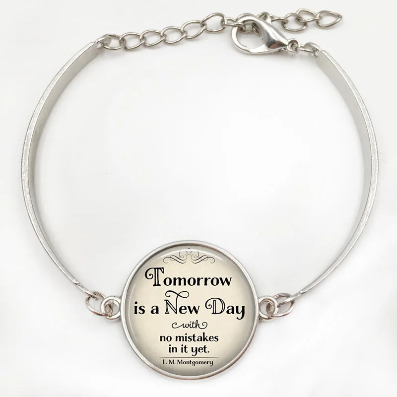 Завтра новый день без ошибок в ожерелье L. M. Ювелирные изделия mongomery Anne of Green Gables |