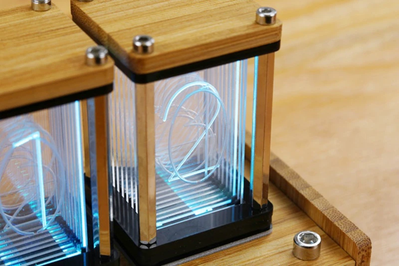 Elekstube Программируемые 6 цифр RGB свечение цифровые часы Nixie трубки часы комплект DIY электронные настольные часы в стиле ретро 5 в Micro USB питание