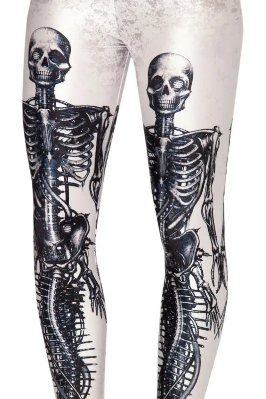 MINSUNDA хит продаж женские модные сексуальные механические колготки с черепом и