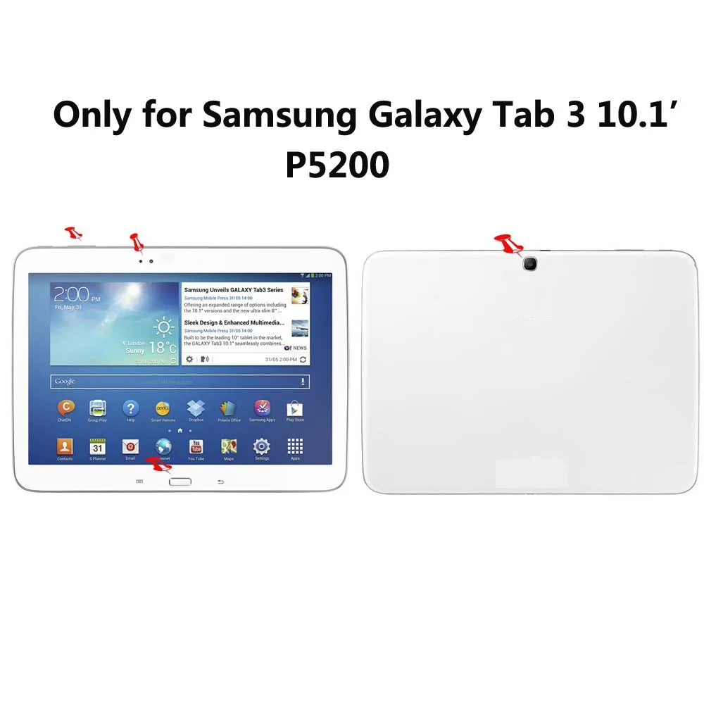 Сова Слон милый мультфильм чехол для Samsung Galaxy Tab 3/Tab3 10 1 P5200 P5210 P5220 флип