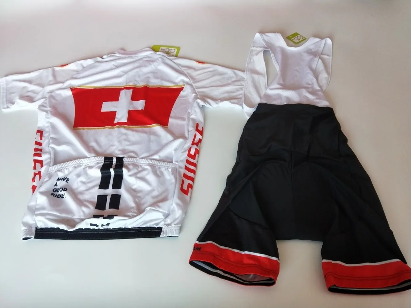 2018 Swiss professional cycling Jersey summer men's short-sleeved bicycle jersey set fast drying 9D breathable gel pad | Спорт и