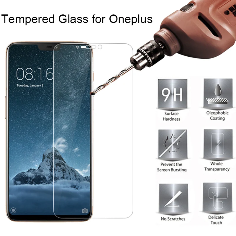 Твердое защитное стекло 9H HD для Oneplus 2 3 5 6 защита от царапин 3T 5T 6T|Защитные стёкла и