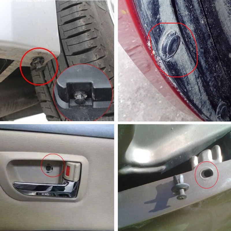 100 Car Auto Plastic Push Rivet Retainer Clips for Door, Fender, Bumper, Roof, CD/DVD Cover image 6