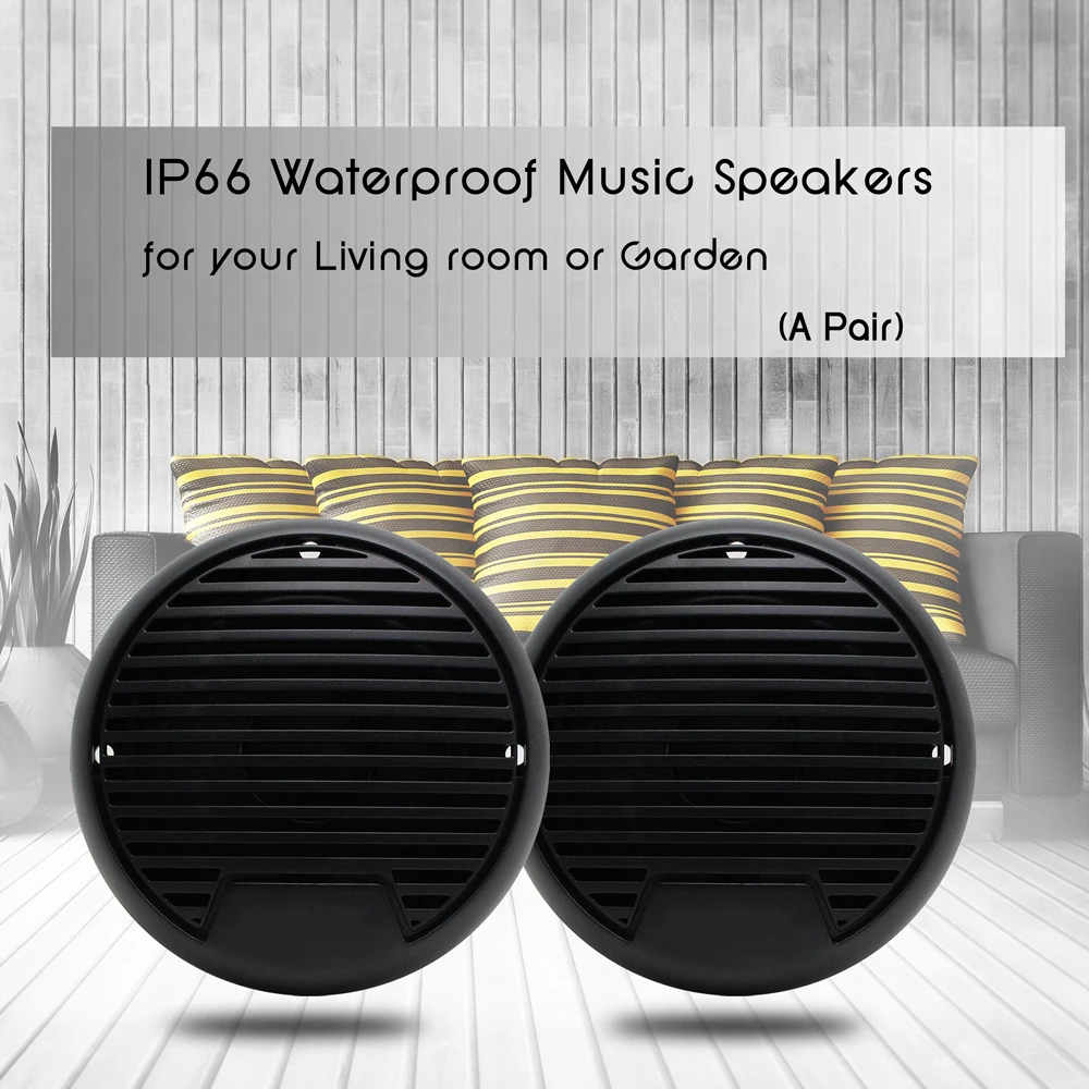 Водонепроницаемый Морской Радио Bluetooth MP3 плеер стерео аудио для мотоцикла для Boat spa UTV ATV+ 3 дюймов Напольные колонки черный антенна