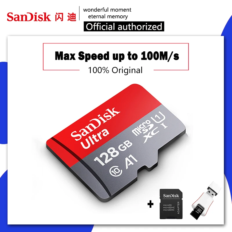 Sandisk Ultra Micro SD 128 ГБ 32 ГБ 64 Гб 256 Гб 16 Гб 400 Гб Micro SD карта SD/TF флэш-карта памяти 32 64 128 Гб microSD для телефона
