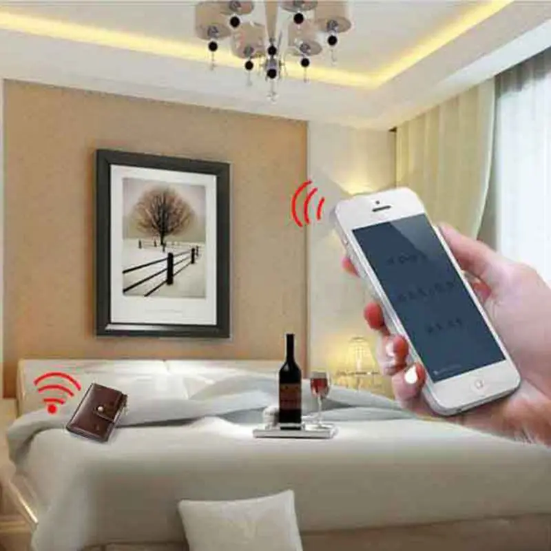 Модный умный мини короткий кошелек, мужской кошелек из натуральной кожи, RFID Блокировка, анти потеря, Интеллектуальные Bluetooth кошельки, многофункциональный чехол