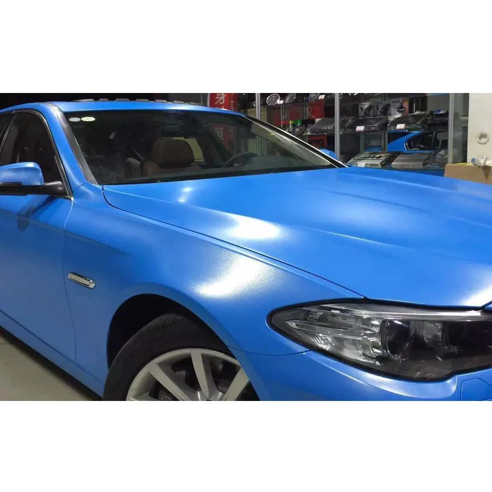 Матовая виниловая пленка для автомобиля 1520x500 мм|decal sticker|car mattblue vinyl wrap |