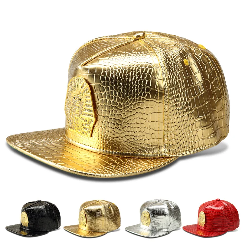 Фараон Последние короли LK Высокое качество Мода PU хип хоп полный шапки Скейтборд