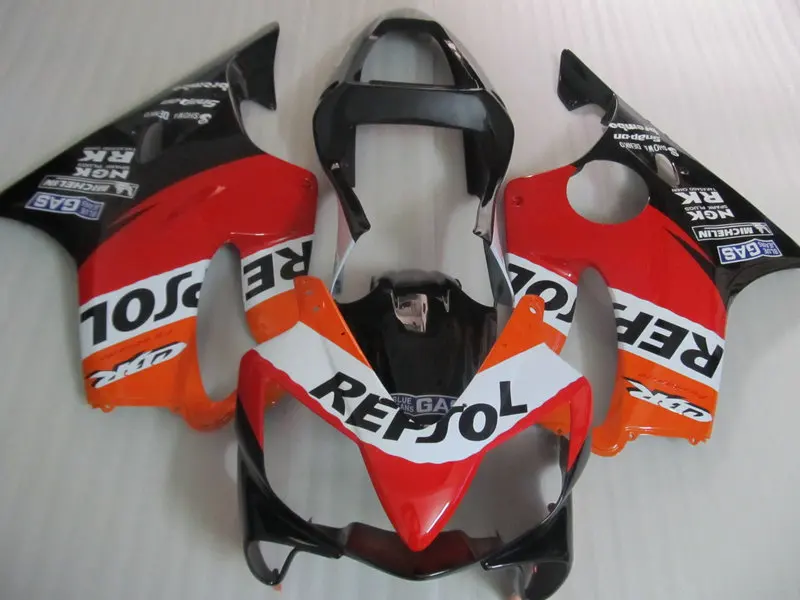 

Fairings For W1 CBR600F4i 2001 - 2003 01 02 03 ABS Injection Plastics Bodywork Red orange black Hulls Motorcycle Body Kit