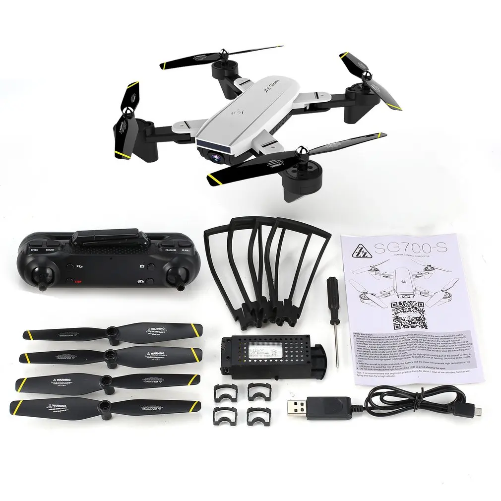 SG700-D Складная RC игрушка Дрон с 720 P 1080 p Full HD Камера Профессиональный смарт Follow оптическим позиционированием VS S20 Дрон подарка