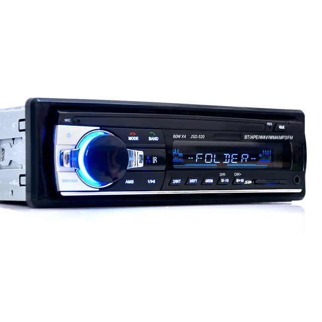 Автомобиль Радио стерео плеер 12 В Bluetooth телефон AUX-IN MP3 FM/USB/1 Din/удаленных FM MMC WMA 2018