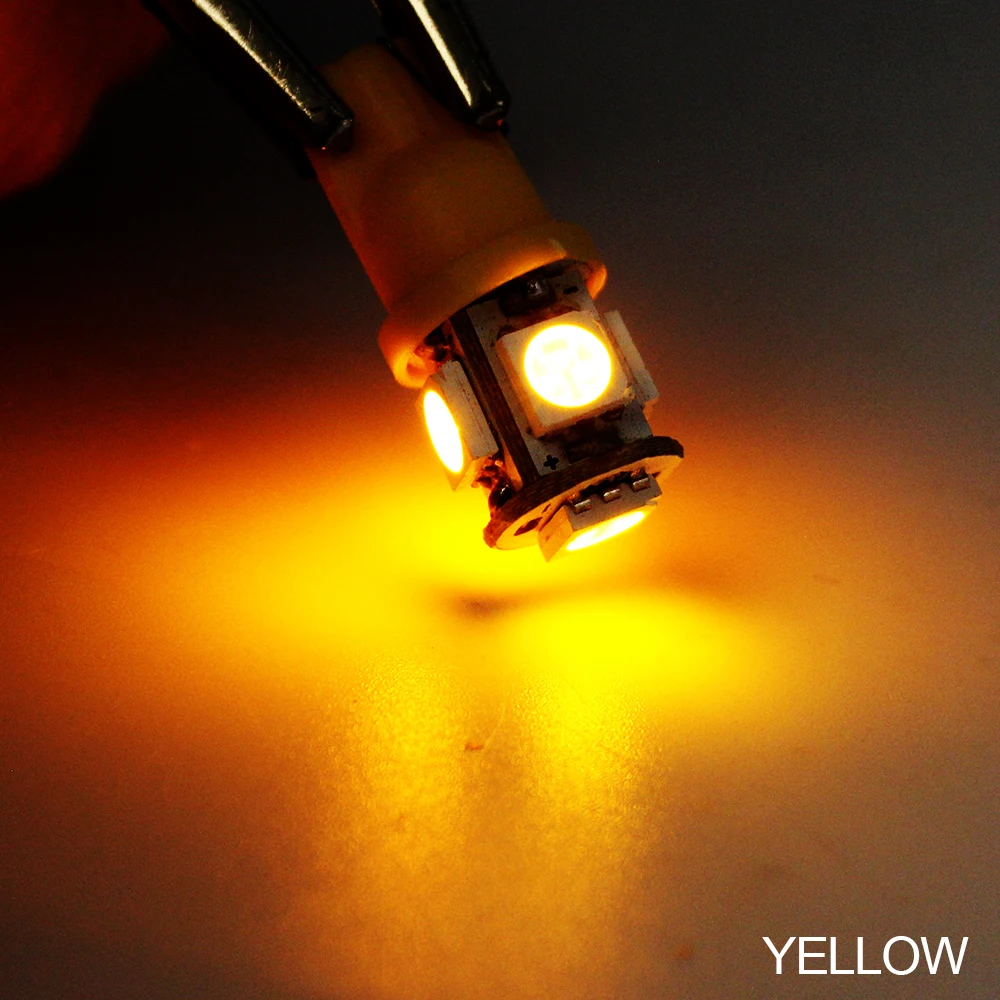 Современный автомобиль Лампы для чтения T10 W5W 5050 5SMD 192 168 194 светодио дный автомобиля клиновая лампа света лампы Супер яркий DC 12 В лицензии пластины