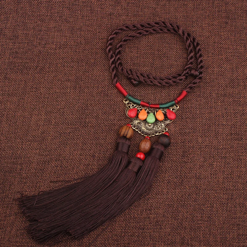 Женское этническое ожерелье винтажное ювелирное изделие Китайская национальная
