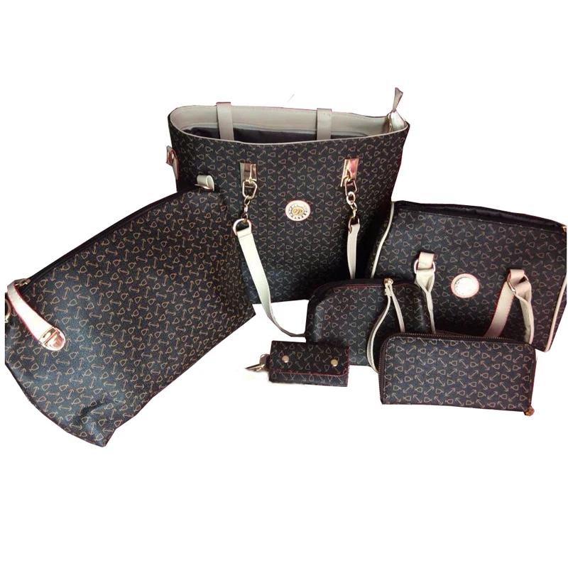 Для женщин Сумки комплект 5 шт. китайский Стиль сумка леди Сумка Tote кошелек Bolsa