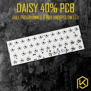 Механическая клавиатура daisy 40% с поддержкой TKG-TOOLS Underglow RGB led PCB 40%, программируемая двойная клавиатура mx alps matias