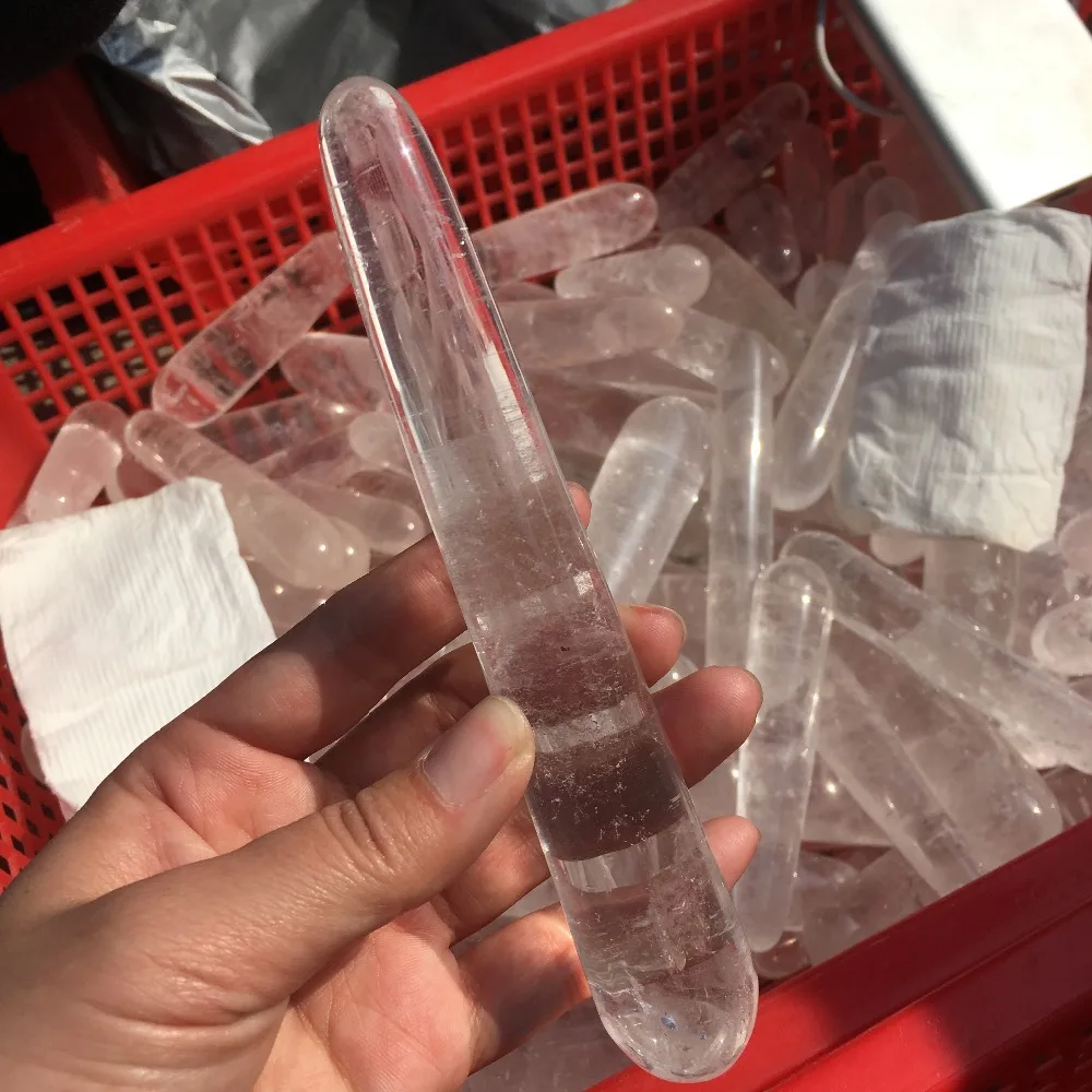 1 шт. натуральный белый кристалл Кварцевый Кристалл массаж|Камни| |