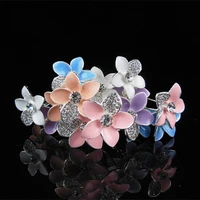 12 x bridal wedding prom silver crystal diamante rhinestone hair pins clips grip hair accessory 5 colors for choose