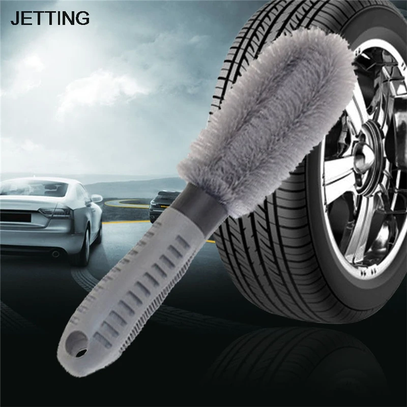 JETTING 1 шт. Автомобильная Очистка Авто Автомобиль спиц Грузовик Мотоцикл сплав колеса щетка обода шины ступица чистая проволока с пластиковым покрытием стирка
