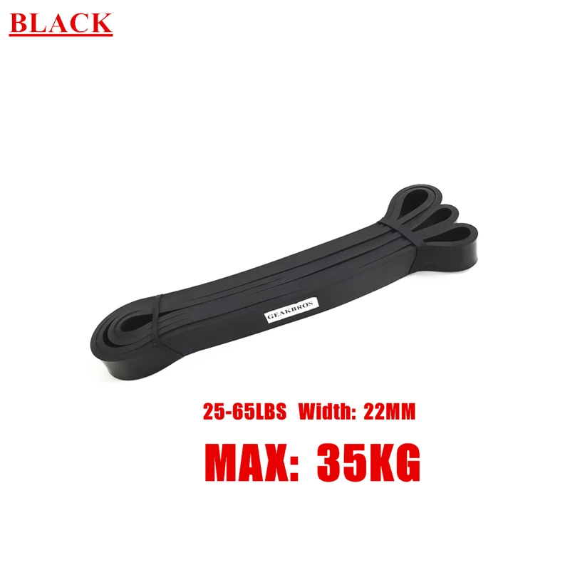 Black 21mm Эластичная лента для фитнеса, унисекс, 208 см., для йоги, пилатеса, атлетического спорта, эластичная лента, для упражнений, спортивное оборудование - Цвет: Black 21mm