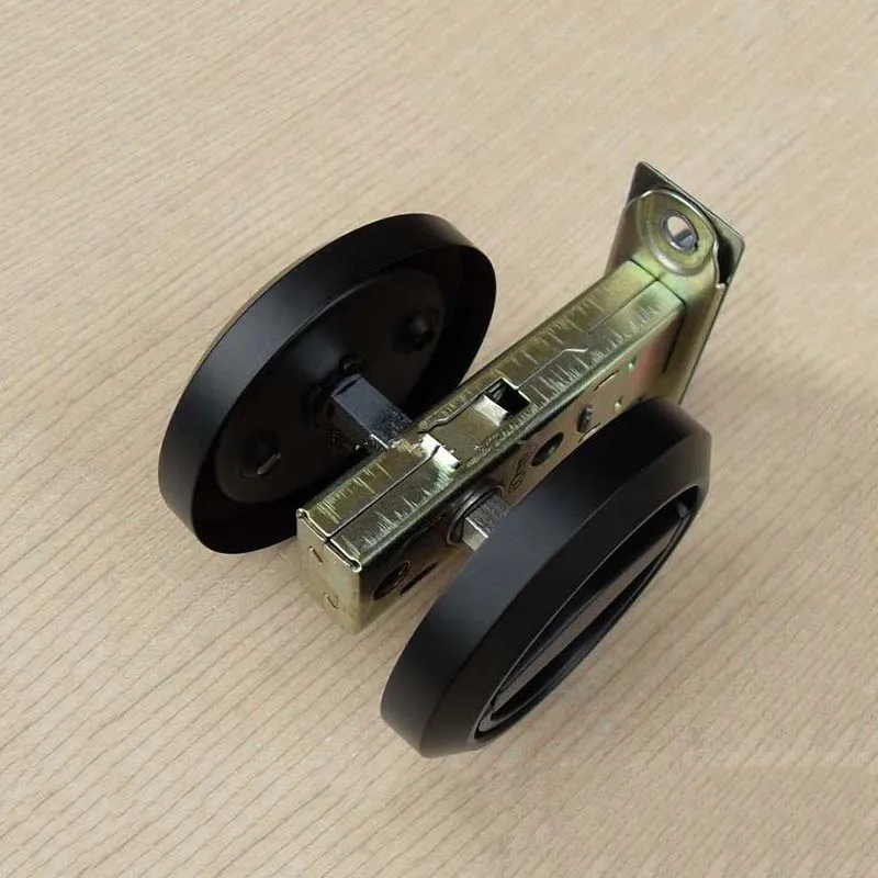 

1PCS Black Stainless Steel Recessed Hood lock Cup Handle Hidden Door Locks Door Handles for Interior Doors Locks KF421