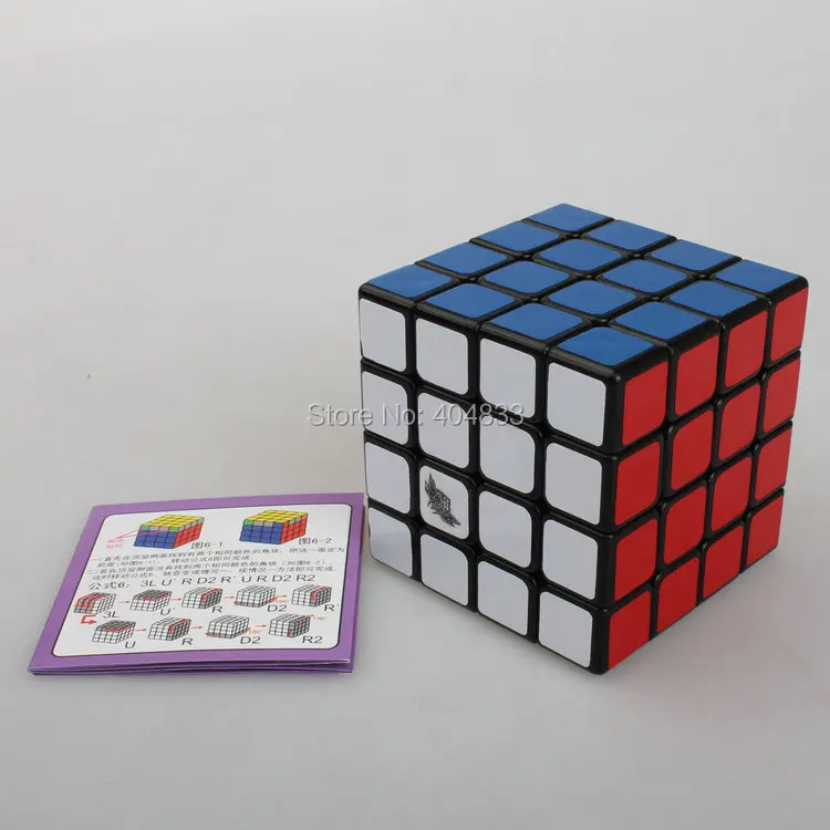 Cyclone Boys Jisu G4 4x4 Cube Черный/Stickerless Cubo Magico Твист Головоломка обучающая игрушка подарок идея Прямая