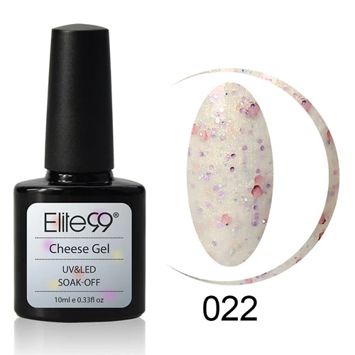 22 Гель для ногтей Elite99 cheir Candy Sandy Shimmer Профессиональный замачивающийся светодиодный Гель-лак праймер нужен молочно-белый гель основа верхнее покрытие 10 мл - Цвет: 22