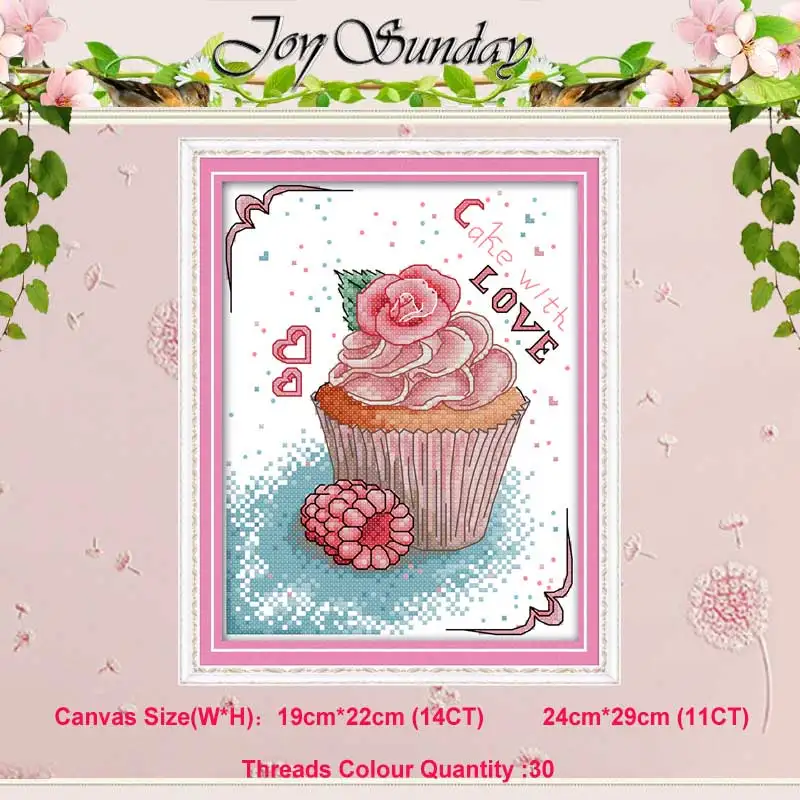 Love cake Торт десерт Счетный крест 11CT 14CT Набор для вышивания крестиком торговля DIY Китайский Набор для вышивания крестиком вышивка рукоделие - Цвет: Love cake
