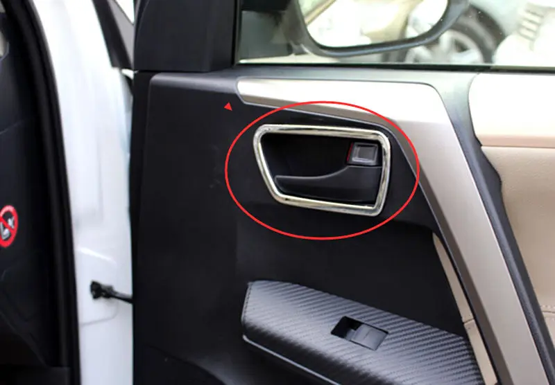 4 * Автомобильная внутренняя дверная ручка чаша крышка отделка Стайлинг Наклейка