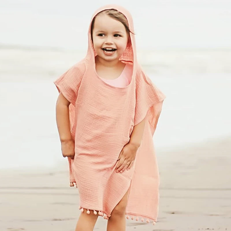 Для маленьких мальчиков и девочек с капюшоном блуза Детская одежда для пончо