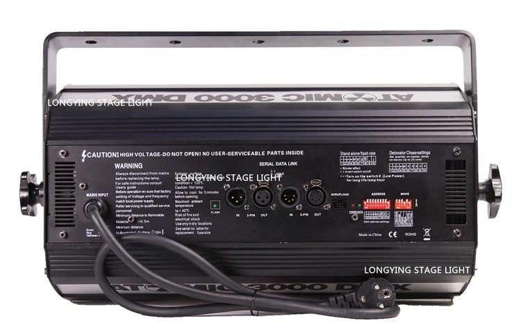 Бесплатная доставка черная стробоскопическая вспышка Atomic 3000w DMX Martin светодиодная