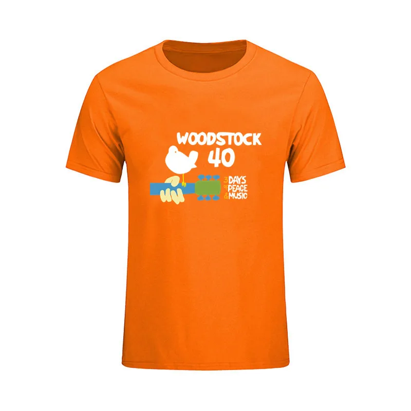 Забавные футболки нового дизайна Мужская футболка с логотипом Woodstock 1969 мужские