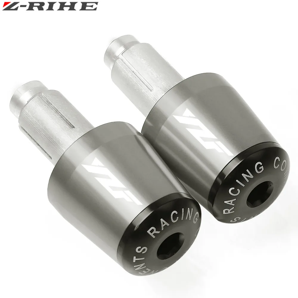 For YAMAHA YZF R1 R6/S FJR 1300 YZFR25 YZFR6 Motorbike Handlebar Grips Ends Universal Motorcycle 7/8" 22mm Hand Bar End LOGO |