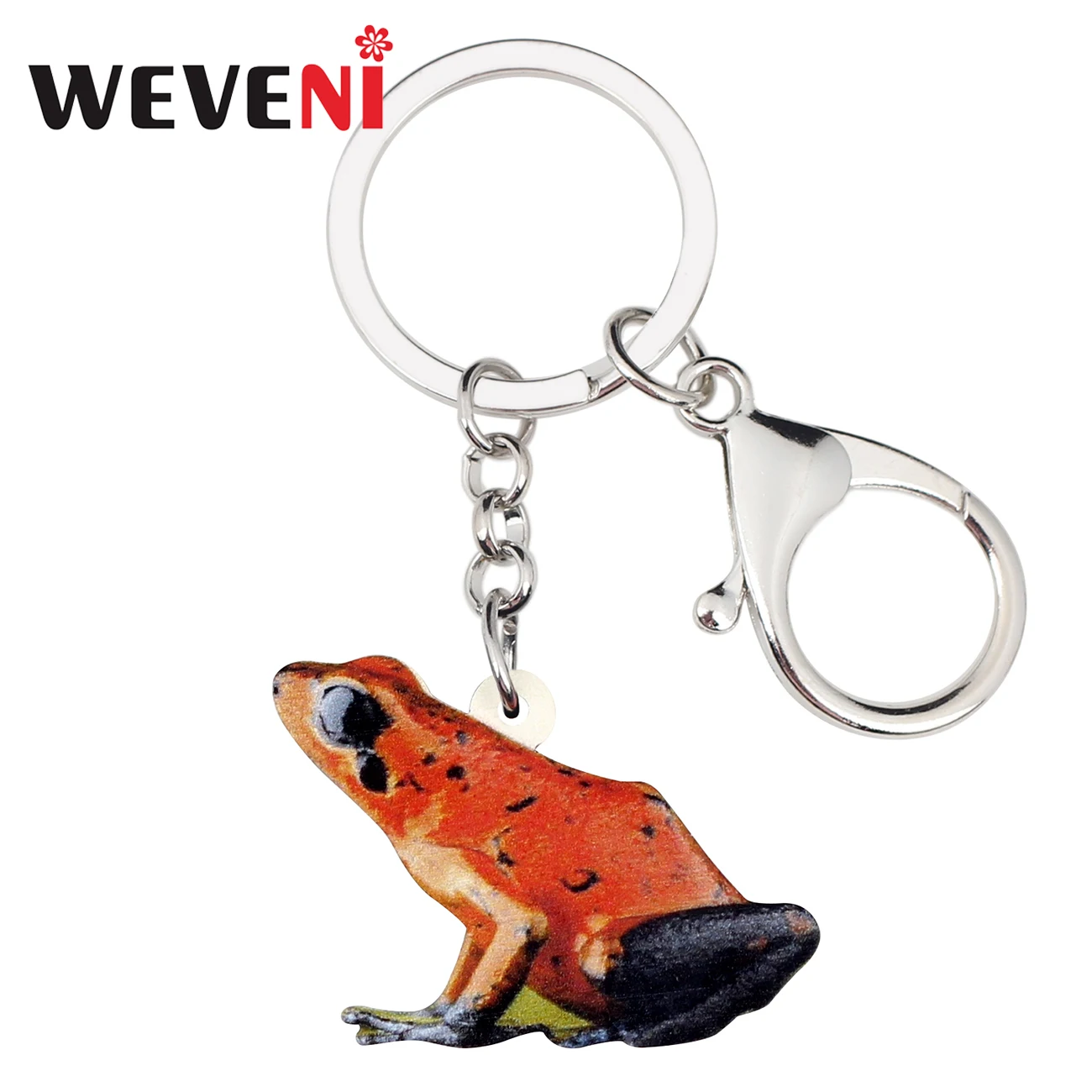 Массивное акриловое красное женское кольцо WEVENI брелок-кольцо с мультяшными