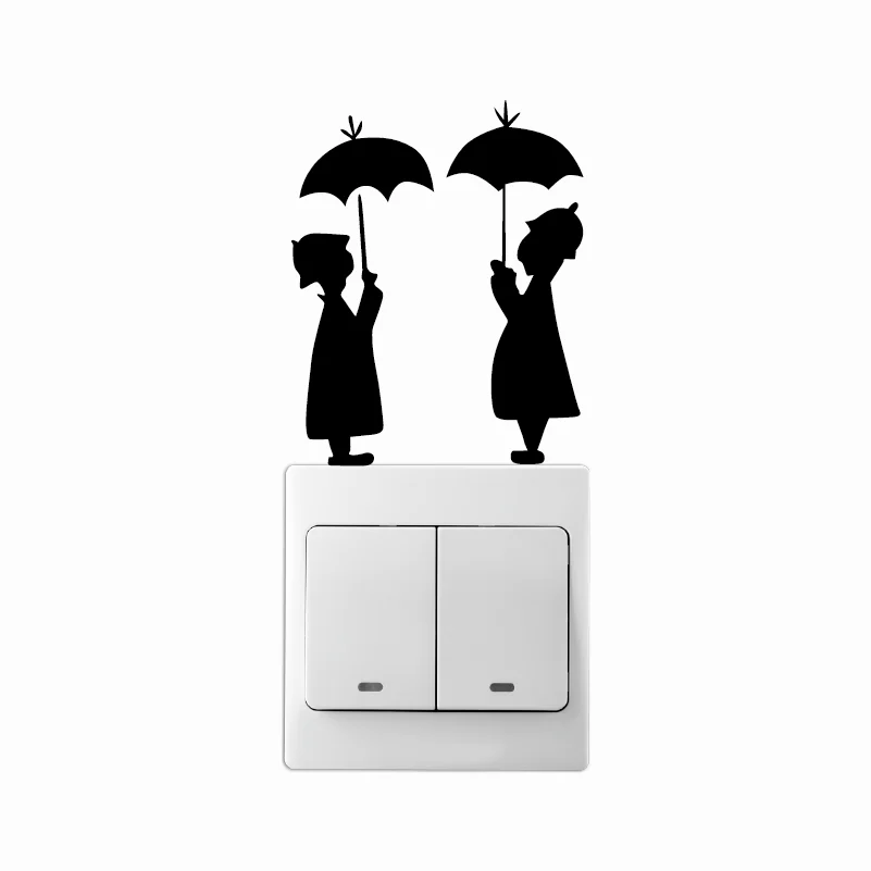 Наклейка Love-87 для влюбленных в дождь наклейка креативный силуэт Виниловая на
