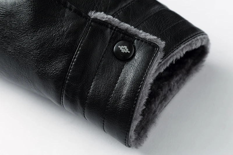 

Solid PU Business Leather Jacket Men Motorcycle Jacket 2021 Casual Warm Winter Male Jacket Wool Liner Thicking Plus Size XXXL
