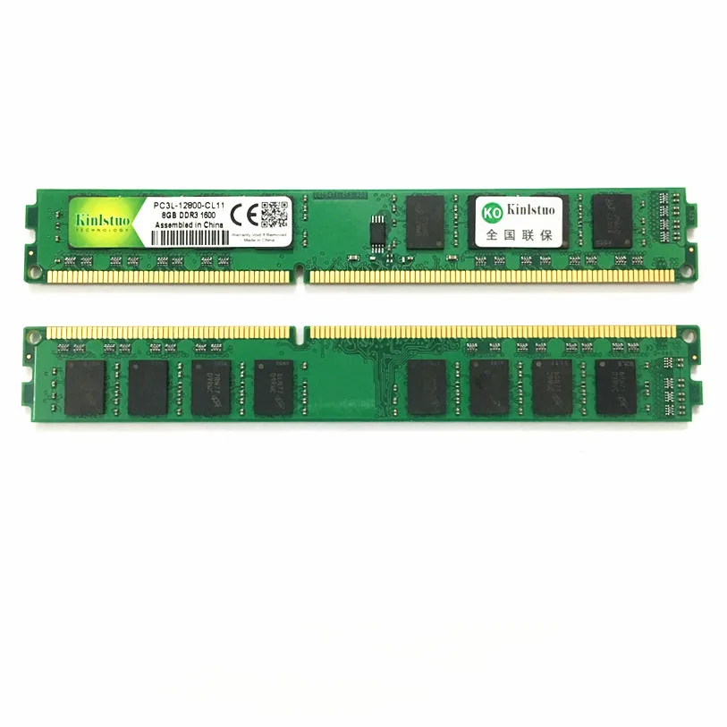 Kinlstuo DDR3 Оперативная память DDR3L 8 Гб 1600 МГц PC3L 12800 DIMM 240PIN desktop memory 1 35 V низшее